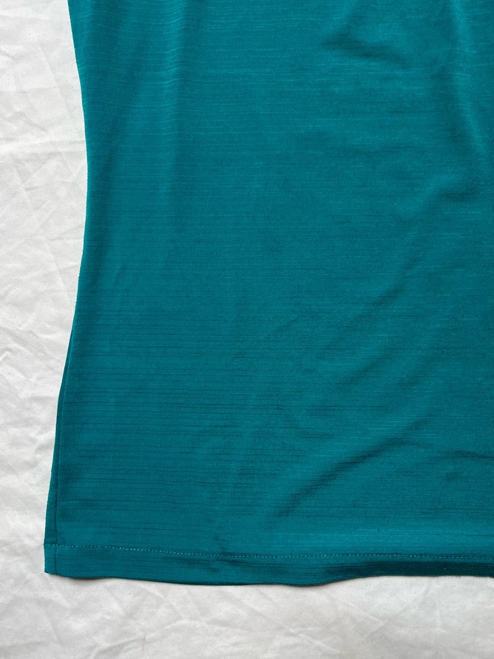 East 5th Teal Scoop Neck Short Sleeve Top with Metallic Studs - Picture 5 of 7